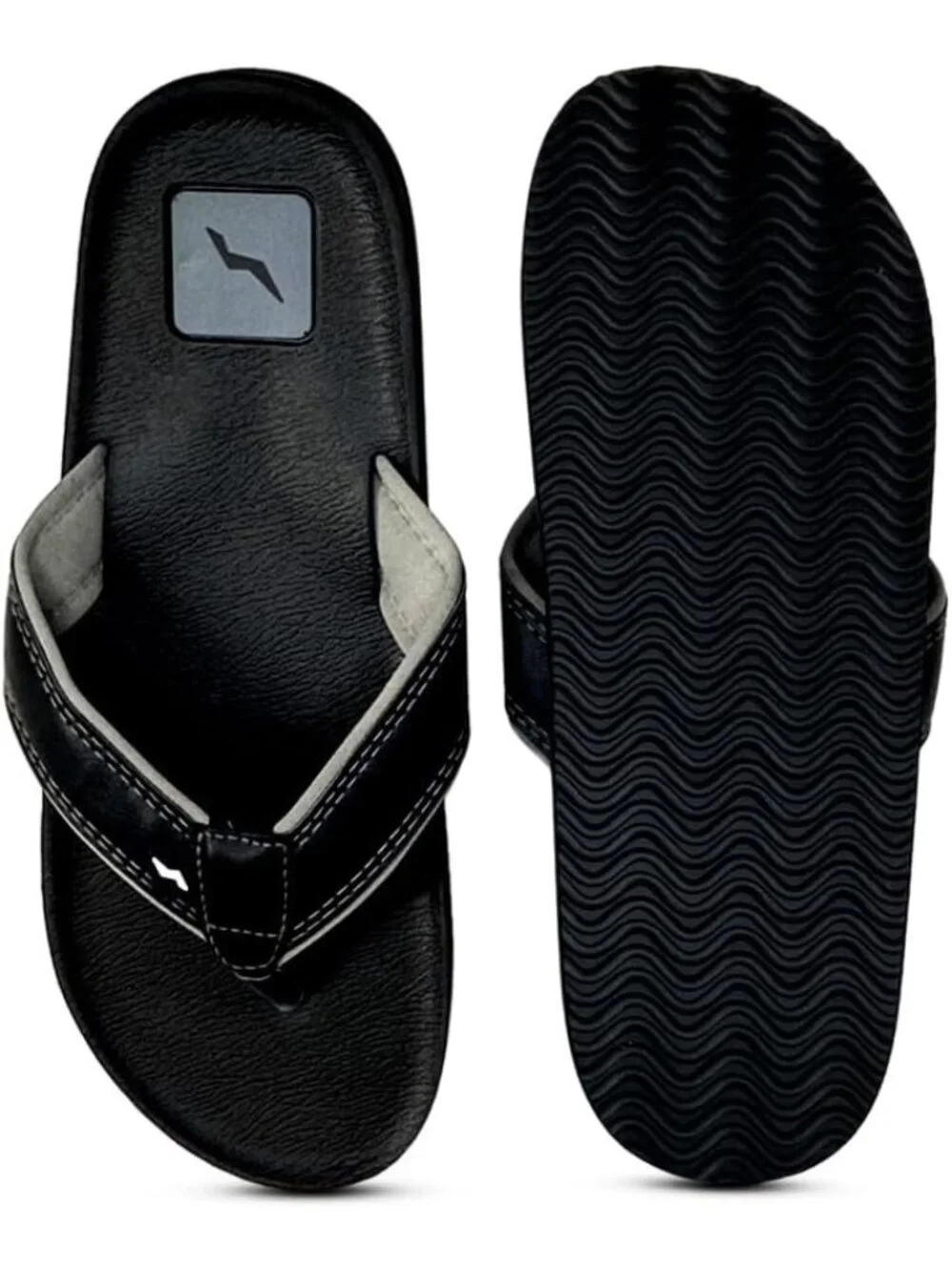 Norty Thong Men's Black Blue Footwear For Summer Comfortable Sandals Casual